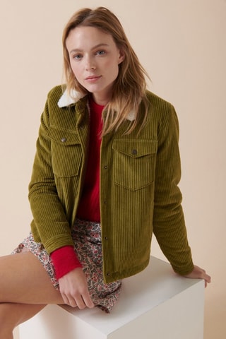 Chaqueta de pana Vartick - Verde oliva