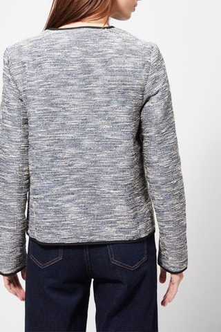 Chaqueta corta texturizada - Negro jaspeado