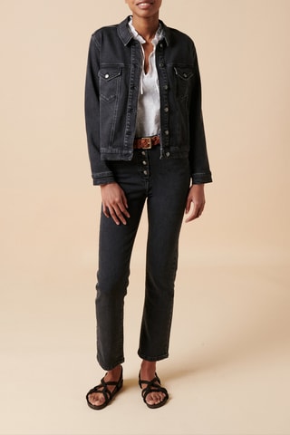 Chaqueta de algodón orgánico - 
Negro