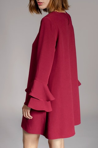 Vestido trapecio Rival - Rojo teja