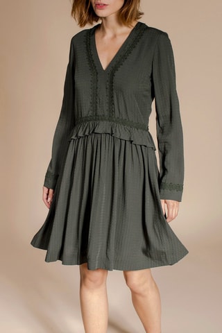 Vestido evasé Rosabella - Caqui