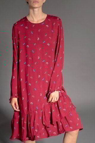 Vestido recto Rythme - Rojo teja