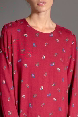 Vestido recto Rythme - Rojo teja