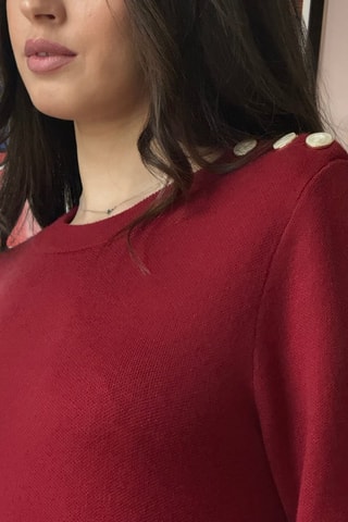 Vestido jersey Rachelie - Burdeos