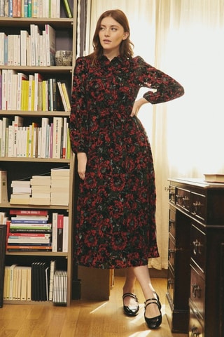 Vestido midi Roxane - Rojo