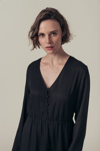 Vestido recto Ragote - Negro