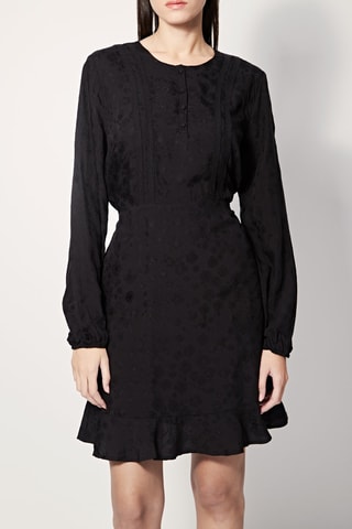 Vestido recto Riotte - Negro