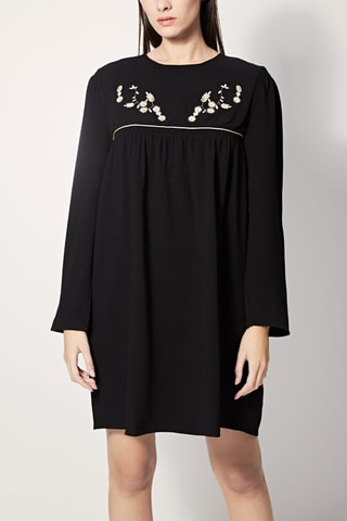 Vestido recto Raven - Negro