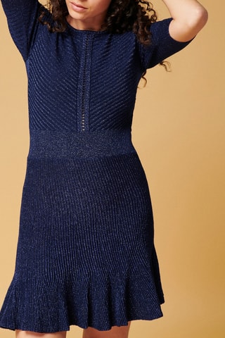 Vestido jersey - Azul marino