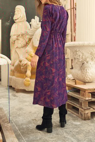 Vestido largo - Berenjena