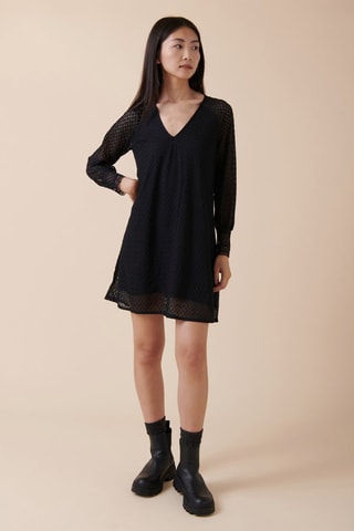 Vestido trapecio Ravalo - Negro