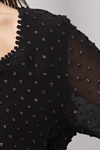 Vestido evasé Ronda - Negro