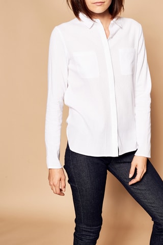 Camisa asimétrica - Blanco