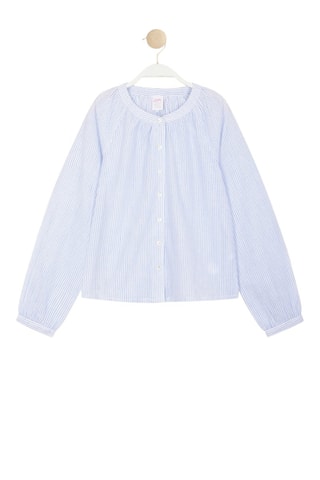 Camisa ancha Cedaly - Celeste