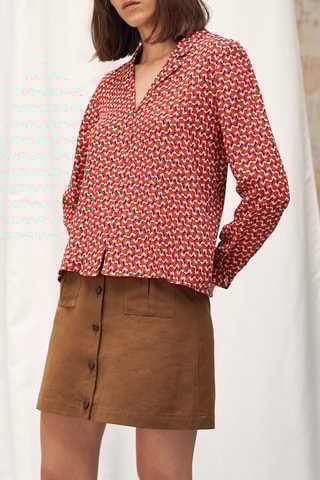 Camisa de flores - Rojo