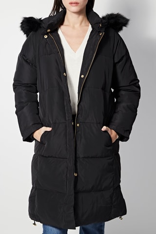 Anorak largo Dolores - Negro