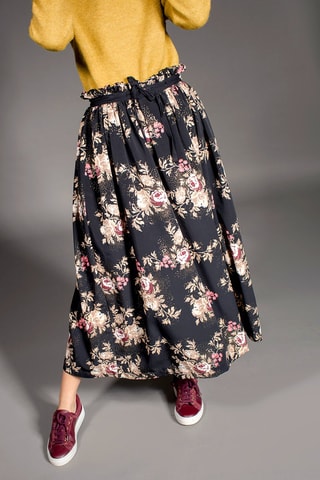 Falda larga Jetset - Negro