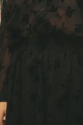 Falda midi Janne - Negro