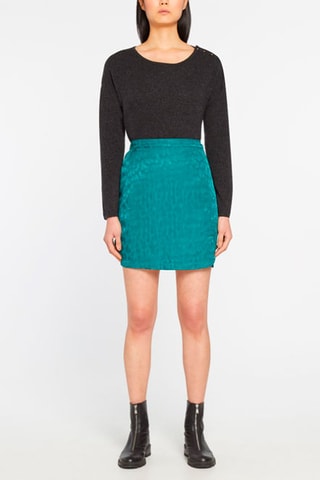 Falda recta - Verde esmeralda