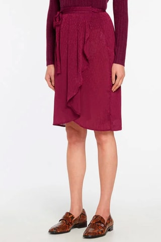 Falda avolantada - Ciruela