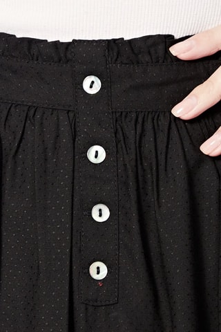 Falda midi de talle alto Josefina - Negro