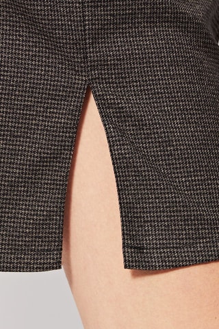 Falda recta de talle alto Juanita - Gris