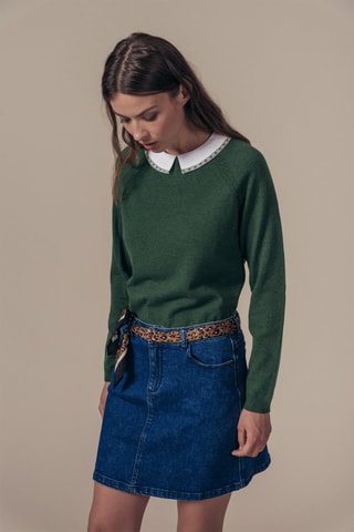 Falda recta vaquera Jedim - Azul