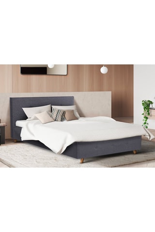 Canapé abatible con somier Luléa - Cama de 140 x 190 cm