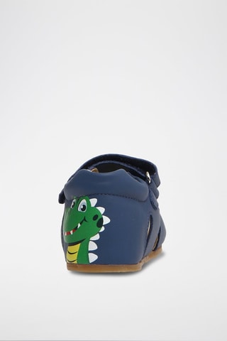 Sandalias de piel - 
Azul