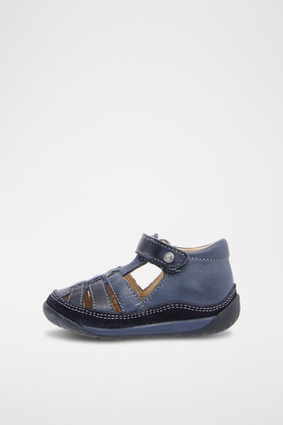 Sandalias de piel - Azul