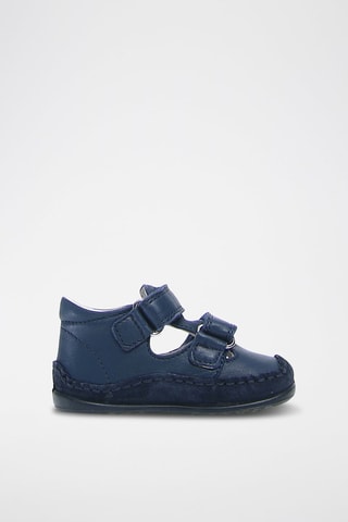 Sandalias de piel - Azul marino