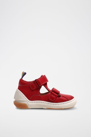 Sandalias de piel - Rojo