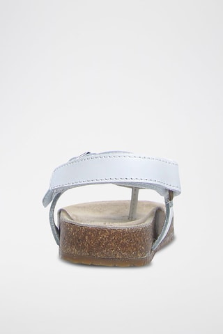 Sandalias de piel - Blanco