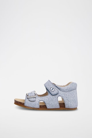 Sandalias de piel Bea - Azul