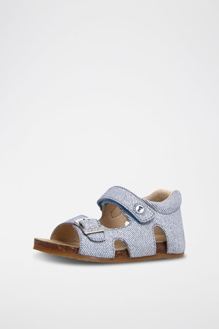 Sandalias de piel Bea - Azul