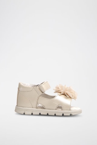 Sandalias de piel - 
Beige