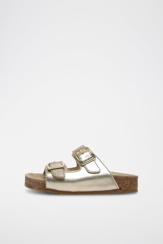 Sandalias de piel - Plateado