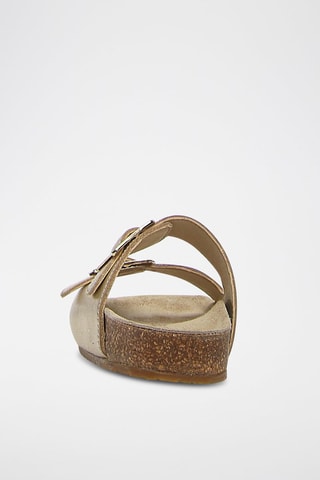 Sandalias de piel - Plateado