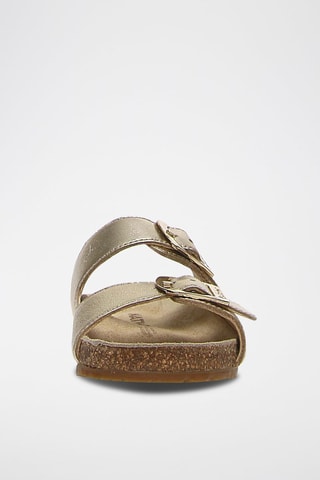 Sandalias de piel - Plateado