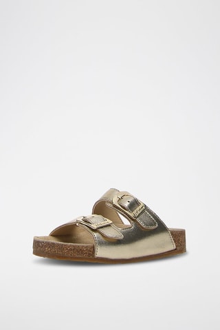 Sandalias de piel - Plateado