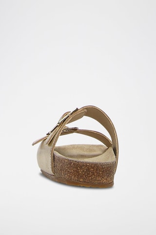 Sandalias de piel - Plateado