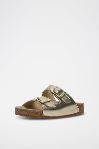 Sandalias de piel - Plateado