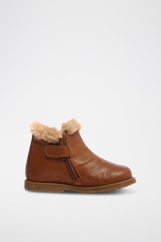 Botines de piel napa forrados Winter - Marrón