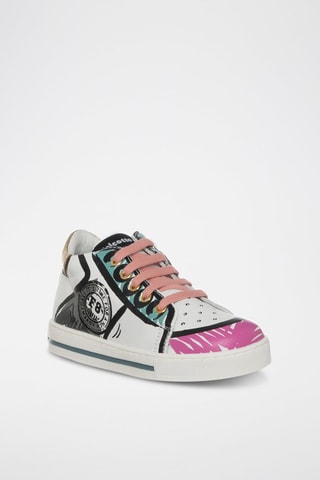 Zapatillas de piel - Blanco