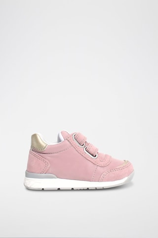 Zapatillas de piel New Ferdi - Rosa y blanco