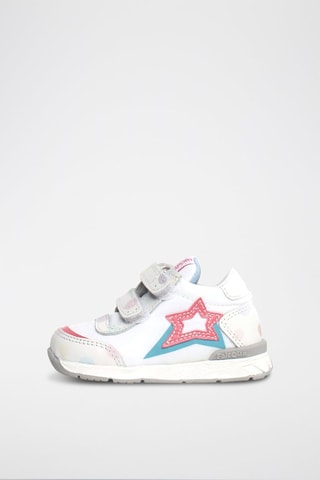 Zapatillas de piel New Ferdi - Blanco y gris