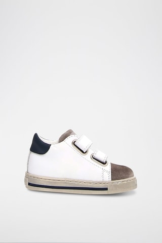 Zapatillas de piel - 
Blanco