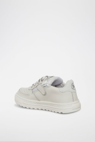 Zapatillas de piel Hess - Blanco y gris