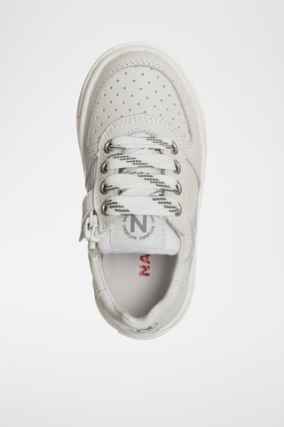 Zapatillas de piel Hess - Blanco y gris