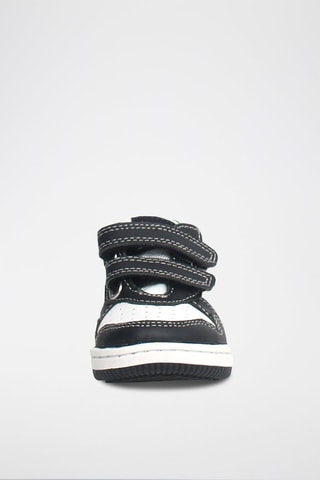 Zapatillas de piel Bounce - Negro y blanco